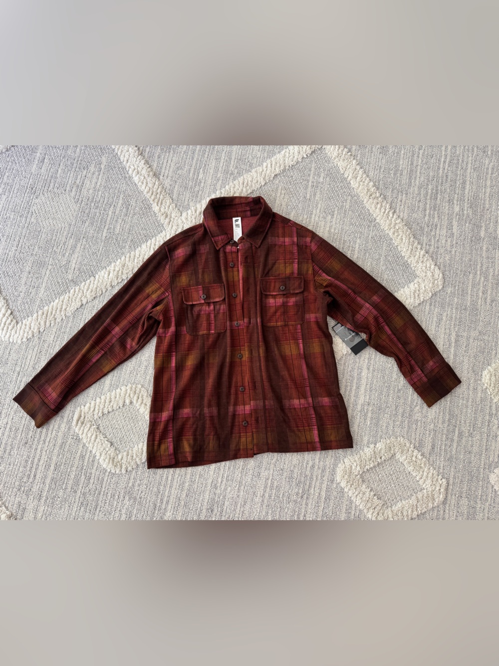 Fabletics Men’s Button Up Flannel Overshirt
